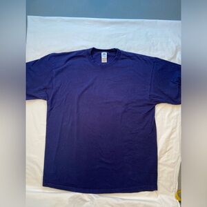 Fruit of the Loom, Blue Cottom T‎ shirt, short sleeve, size XL